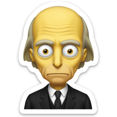 Mr. Burns, simpson. sticker