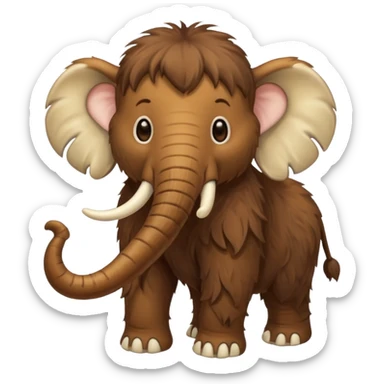 baby mammoth sticker