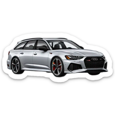 car, audi rs6 sticker