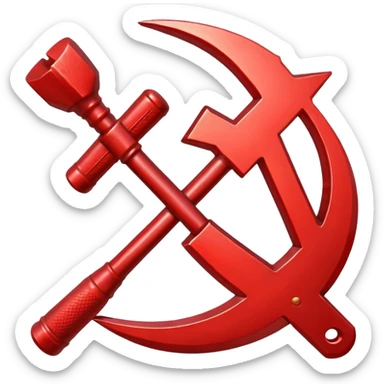hammer and sickle sticker