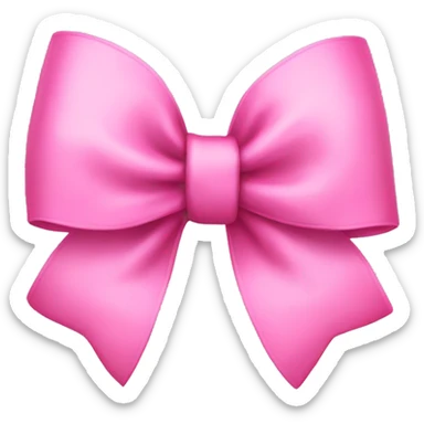 pink bow sticker