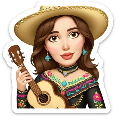 Mariachi Guitarist sticker
