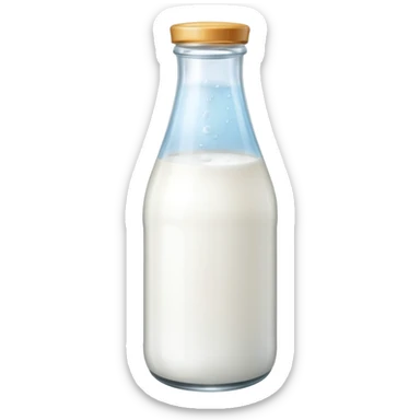 Milk bottle sticker