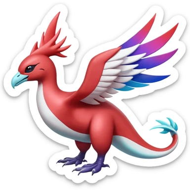 Yveltal-Lugia-Latias-Fakémon-hybrid-creature (full body)  sticker
