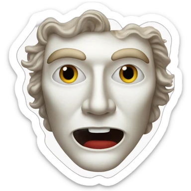 michael crawford phantom of the opera half mask sticker