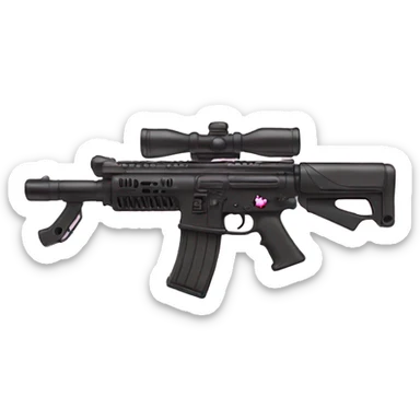 hello kitty airsoft gun  sticker