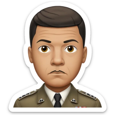 Mbappé mixed with Adolf Hitler sticker