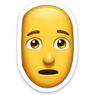 A man’s head sticking out of a bathroom sticker