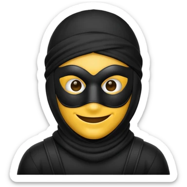Robber emoji sticker
