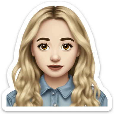 sabrina carpenter bangs sticker