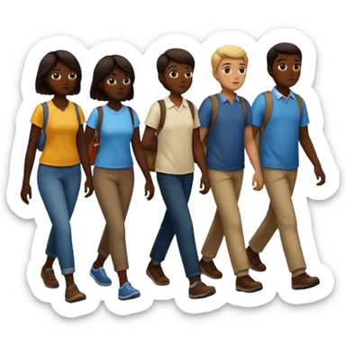 create an emoji to represent foot traffic sticker