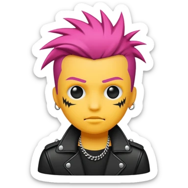 Punk culture sticker