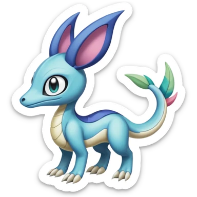 Meloetta-Sergal-Cresselia-Palkia-Stitch-Fakémon-creature-hybrid sticker