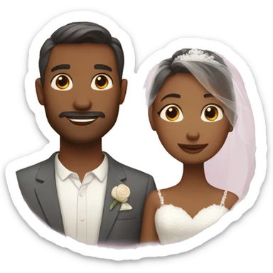 a married couple sticker
