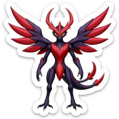 Yveltal-Corviknight-Scizor-Darkrai-Genesect-Lunala-Vikavolt-fusion sticker
