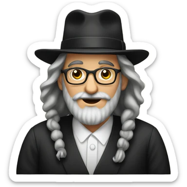 jewish rabbi sticker
