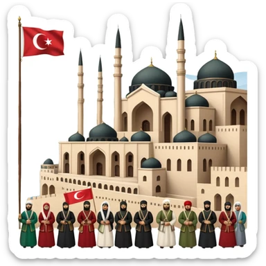 The Ottoman Empire in the year 1453The year of the Ottoman Empire 1453  sticker