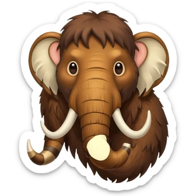 a Mammoth half body sticker