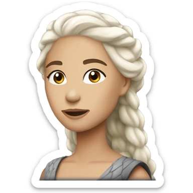 daenerys targaryen black color sticker