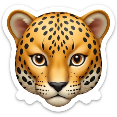 A high-resolution photo-realistic digital illustration of a young jaguar, chest upward A high-resolution, photo-realistic digital illustration of a majestic young jaguar sticker