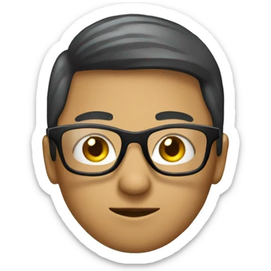 PERSON with glasess that i learning in year 8 sticker