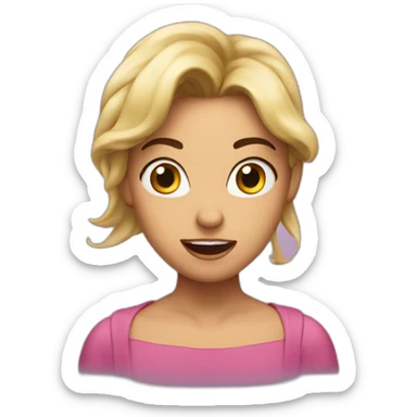 Adriana Checkik suprised sticker