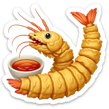 Tempura  shrimp sticker