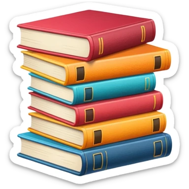 Modern books and magazines  sticker