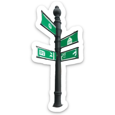 Street sign  sticker