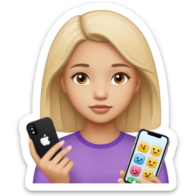 Girl sticers iPhone  sticker