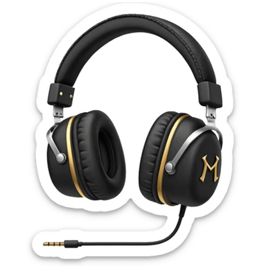 наушников  в стиле Marshall. sticker