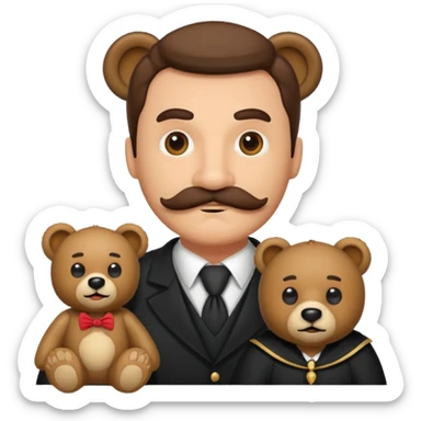 I need a man judge with bear and moustache sticker