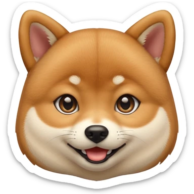 Create cute girl Shiba inu emoji sticker