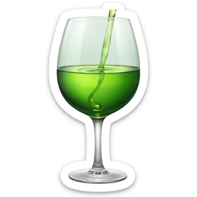 green wine emotivon sticker
