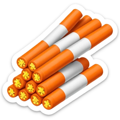 stack of dynamite sticks with fuse sticker