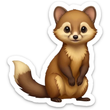 European pine marten sticker