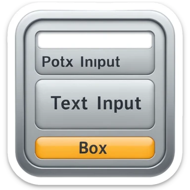 Text input with bold and italics buttons sticker