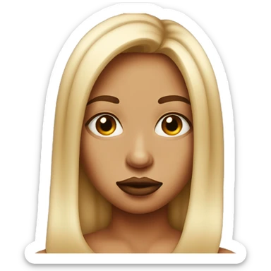 Side eye with puckered lips  sticker