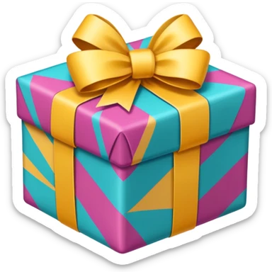 I want to generate a 3d image of a gift sticker