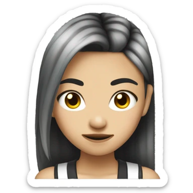 A teenage Asian girl who loves punk rock sticker