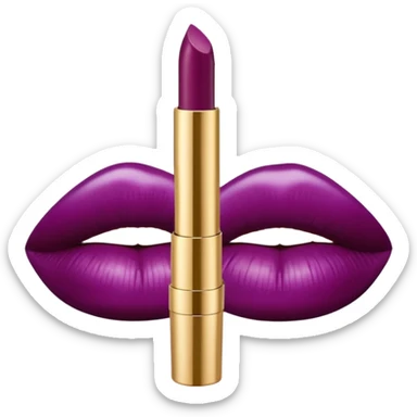 Dolce and Gabbana realistic plum color liquid lipstick, transparent tube, gold shiny lid sticker