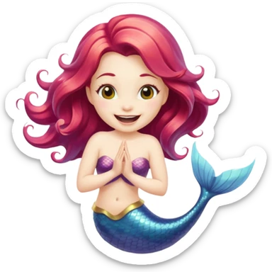 Mermaid Mouth disappeared sticker