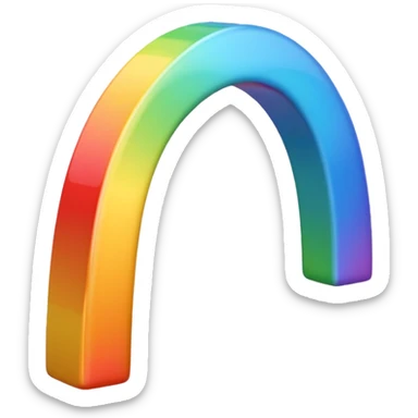 Un cœur arc en ciel  sticker