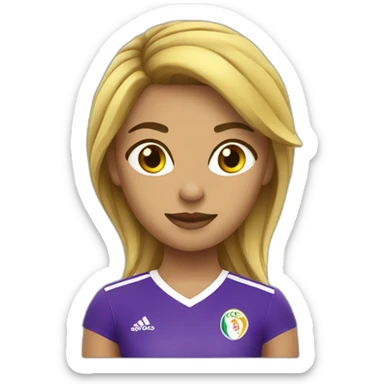 Chica futbolista sticker