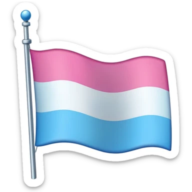 Trans flag sticker