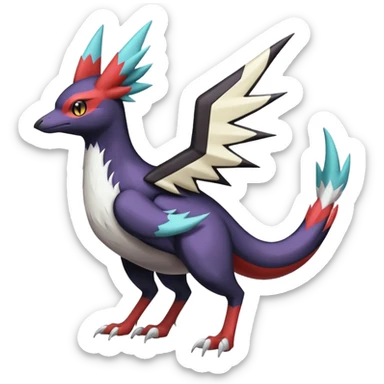  Nargacuga-Latias-Umbreon-Noibat-Noivern-Silvally-Pokémon-Fakémon-fusion (full body) sticker