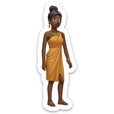 500 bc simple woman sticker