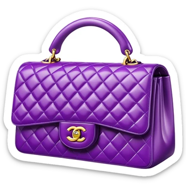 Purple Chanel handbag  sticker