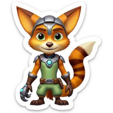 Ratchet and Clank lombax sticker