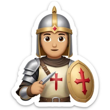 The shawarma crusader sticker